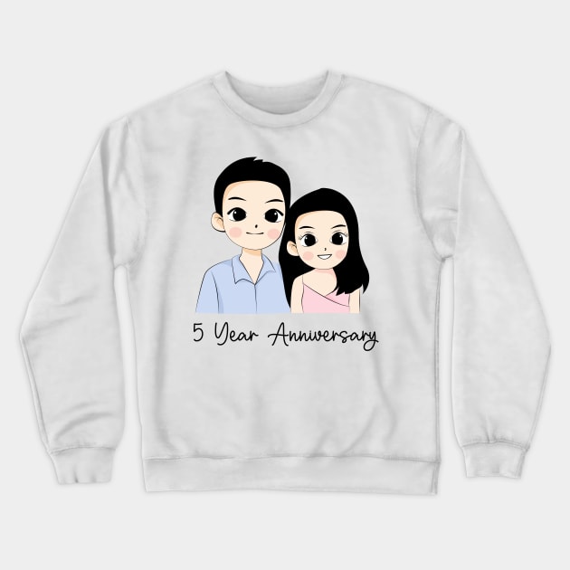 5 year anniversary Crewneck Sweatshirt by BINTSTUDIO